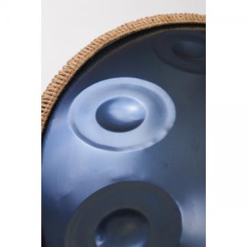 10 Note D Kurd Handpan in Stunning Blue Carbon Steel Finish