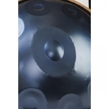 10 Note D Kurd Handpan in Stunning Blue Carbon Steel Finish