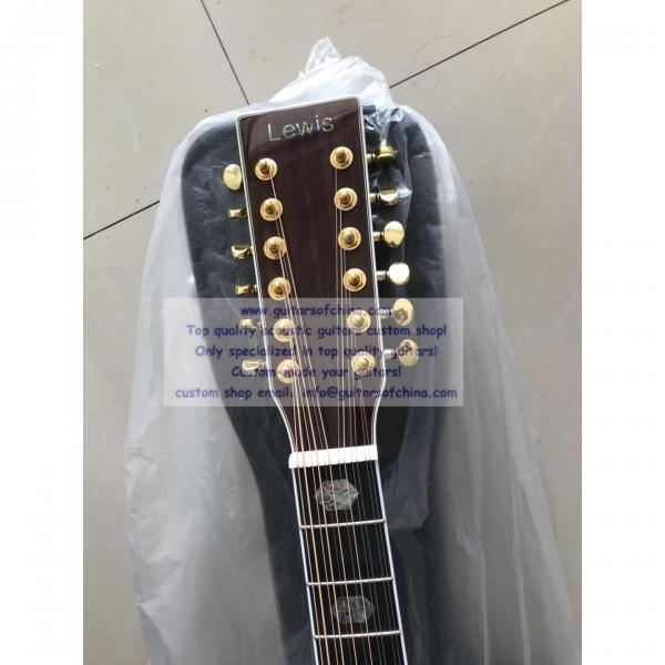 Sale custom 12 string Martin d45 acoustic-electric guitar #3 image