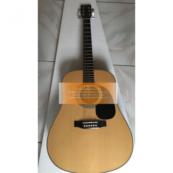 Custom Martin D28 dreadnought standard series guitar natural #1 image