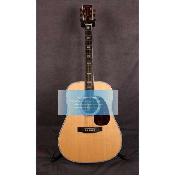 Sale Custom Solid Martin D-41 Guitar Natural #1 image