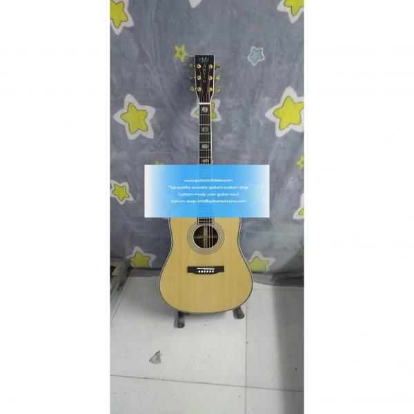 Sale Custom Solid Rosewood Best Acoustic Guitar Martin D-45 Natural #1 image