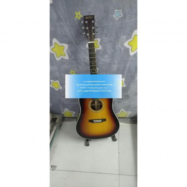 Sale Custom Solid Sunburst Martin D28 Standard Series Guitar #1 image