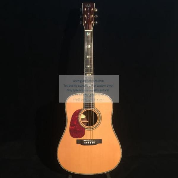 Custom lefty Martin d-45 acoustic-electric guitar natural #1 image