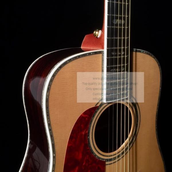 Custom lefty Martin d-45 acoustic-electric guitar natural #3 image