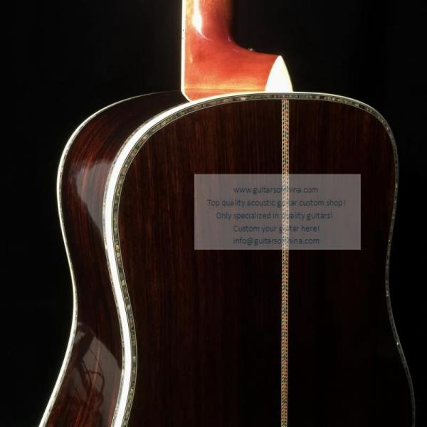 Custom lefty Martin d-45 acoustic-electric guitar natural #4 image