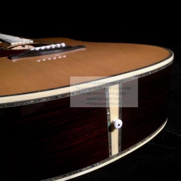 Custom lefty Martin d-45 acoustic-electric guitar natural #5 image