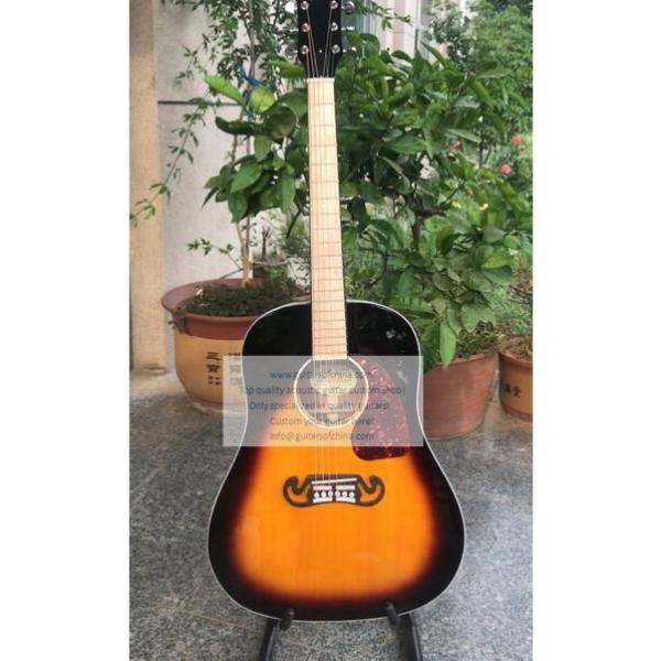 Sale custom Chibson j-45 acoustic guitar sunburst #1 image