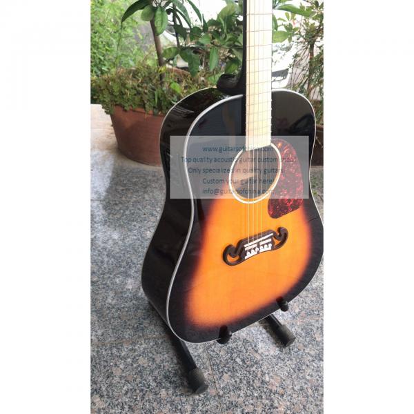 Sale custom Chibson j-45 acoustic guitar sunburst #2 image