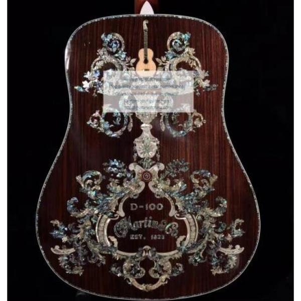 custom Martin D100 deluxe acoustic guitar #9 image