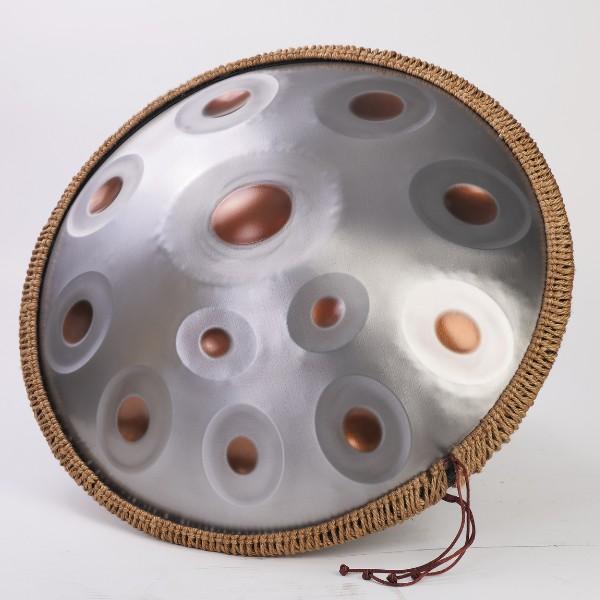 12 Note D Kurd Handpan in Exquisite Golden Eye Design #1 image